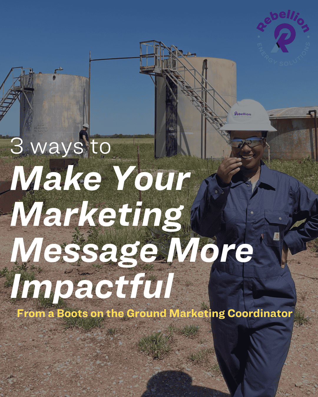 a woman in a hard hat and overalls